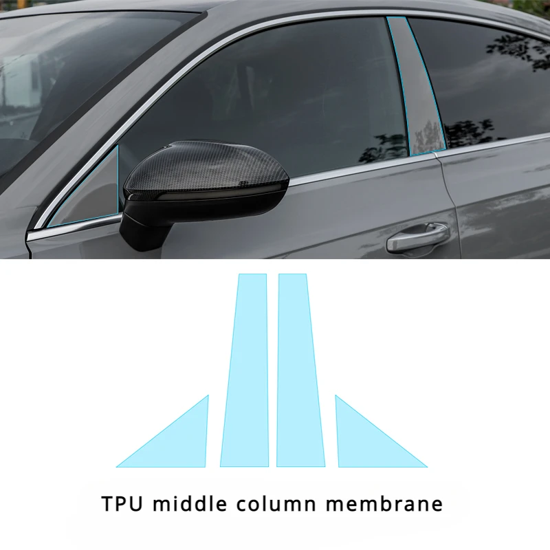 For Vw CC Artenon window post film body column TPU transparent invisible car coat paint anti-scratch protective film decoration