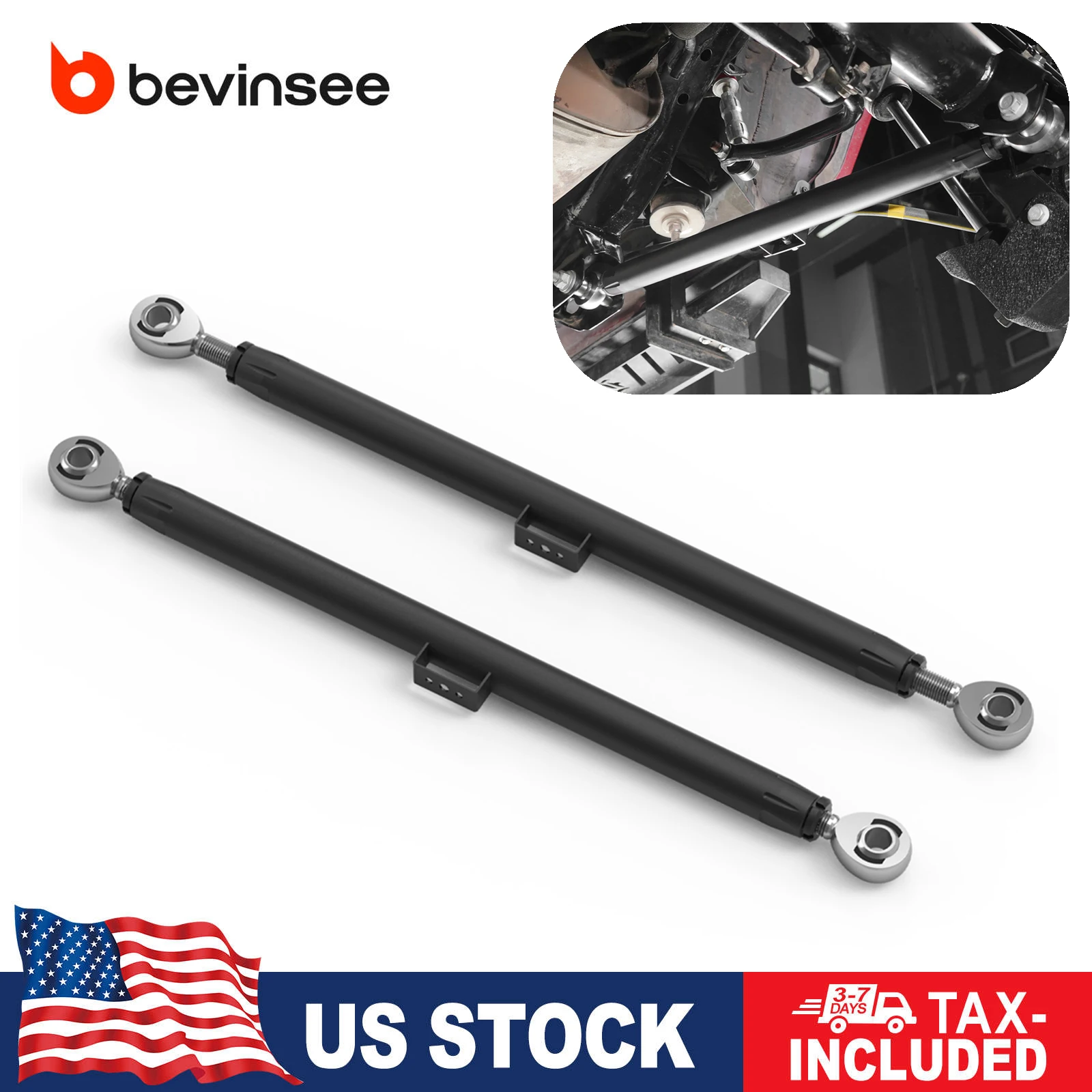 (US stock) Rear Lower Adjustable Control Arm for Toyota 4Runner 2003-2024,Replace for 48720-35061(Adjustable Length:670mm~700mm)