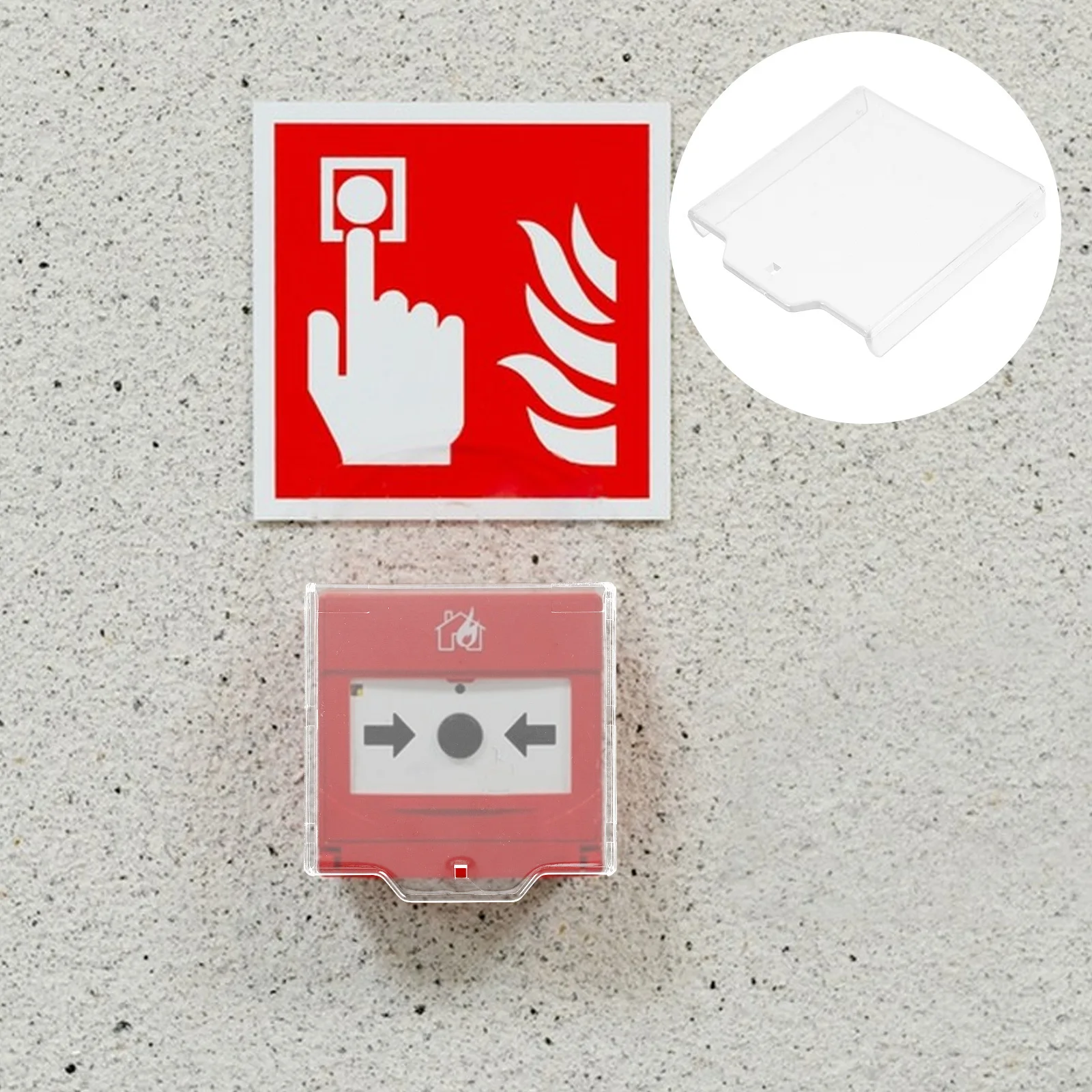 4 قطع زر تبديل شفاف مقاوم للحريق لإيقاف الطوارئ ومفاتيح الطاقة للاستخدام السكني التجاري #1