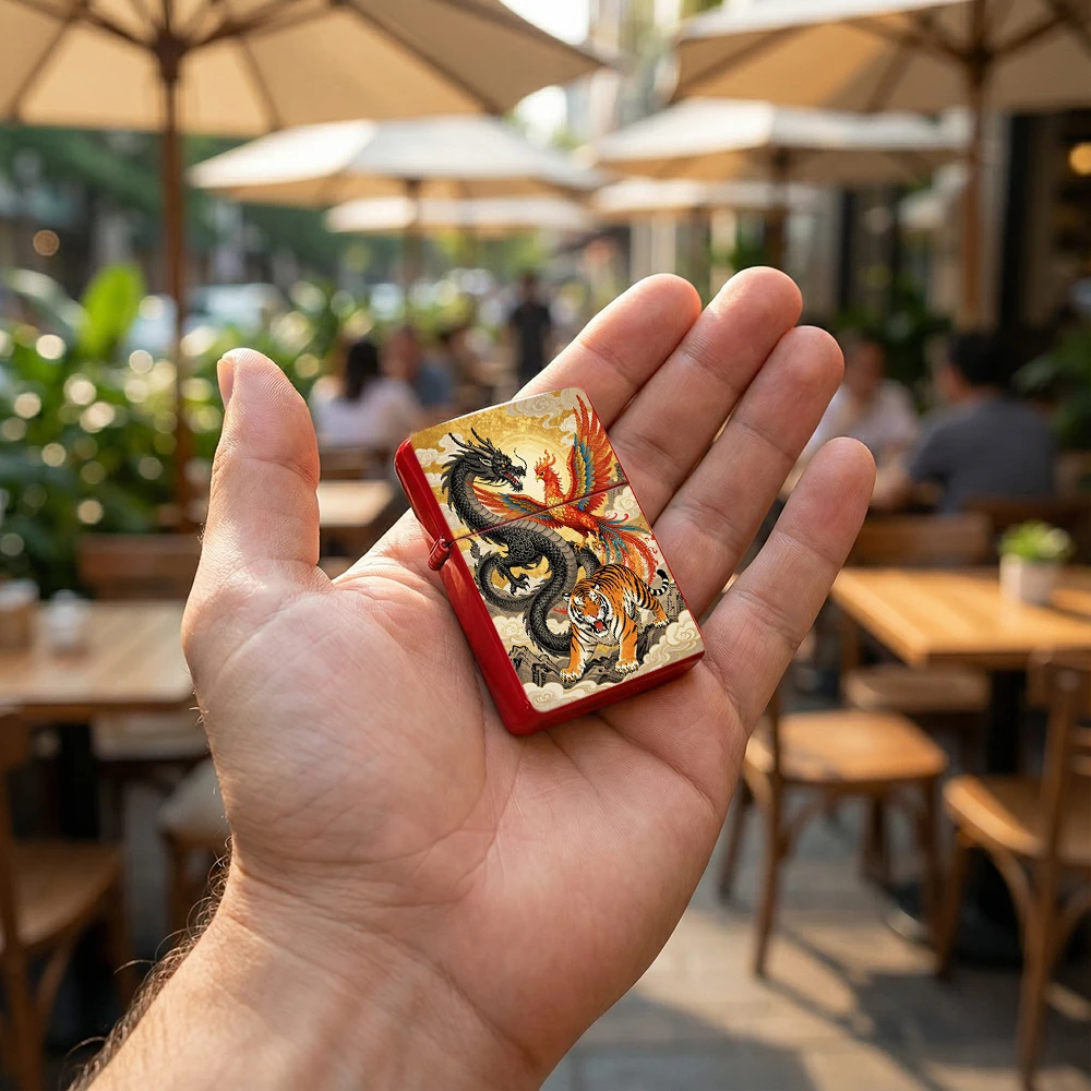 Accendino Flip Top con Motivo  - Vintage Collectible Lighters recensione e prezzo
