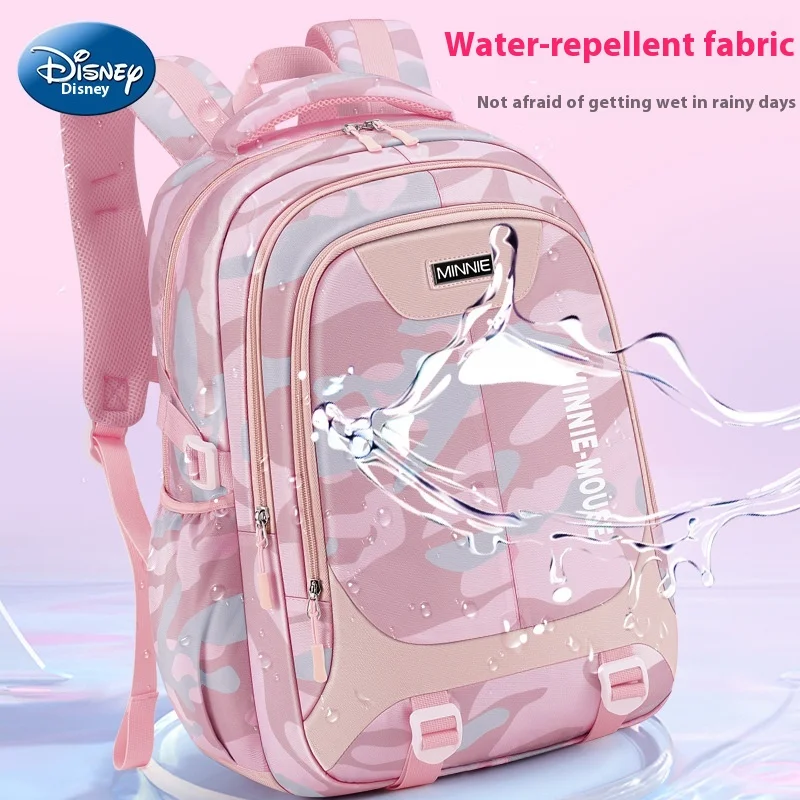 Disney Schoolbag For Elementary School Students 2023 New Grade Three To Six Girls Light Ultra Protection Ridge Relief Girls