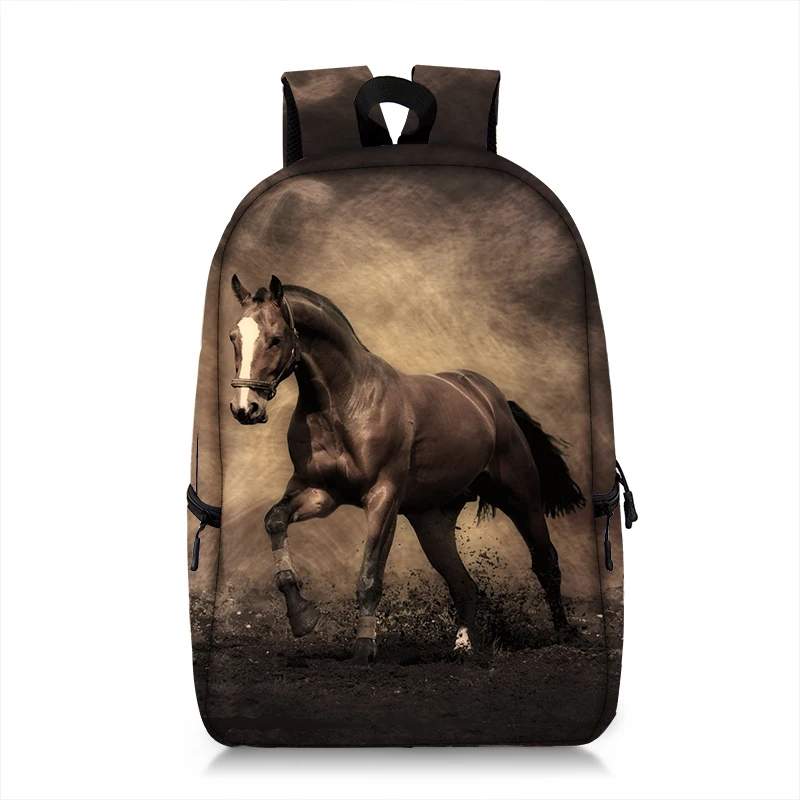 Elegante zaino da cavallo donna uomo zaino borsa a tracolla di grande capacità per viaggio adolescente bambini borse da scuola zaini per Laptop