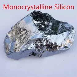 100g, 500g, 1kg Monocrystalline Silicon Block High Purity Single Crystal Silicon High Quality Monocrystal Si Element Metal Lumps