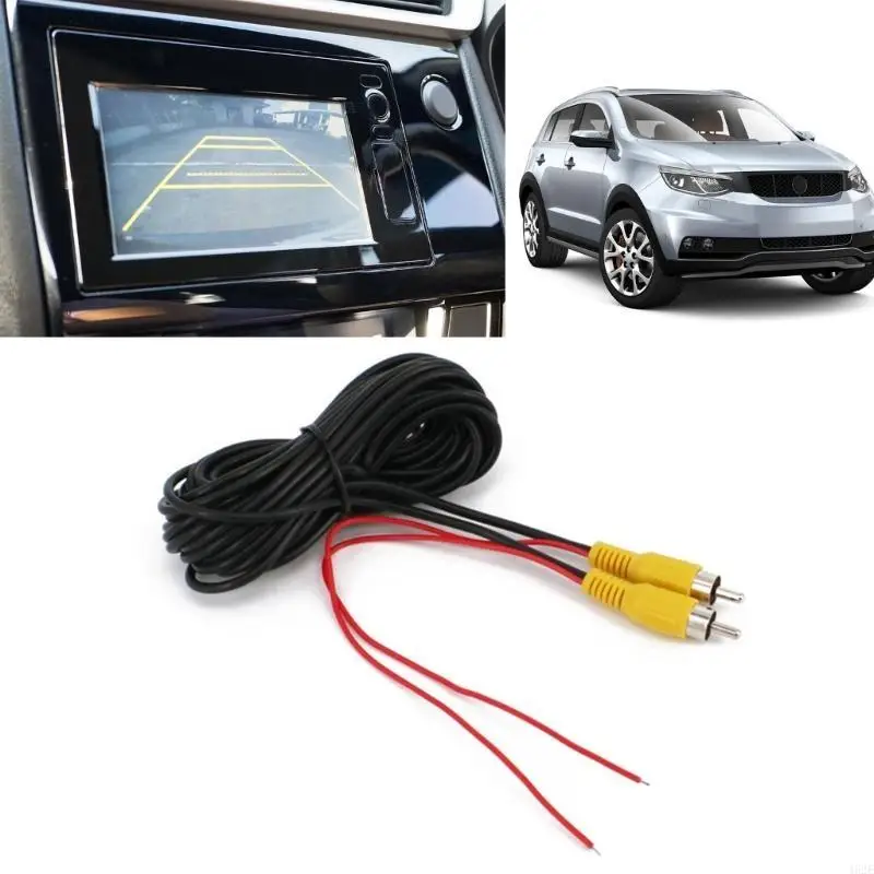 462E Backup Camera Video Cable for Car Rear View Camera Video Line with Power and