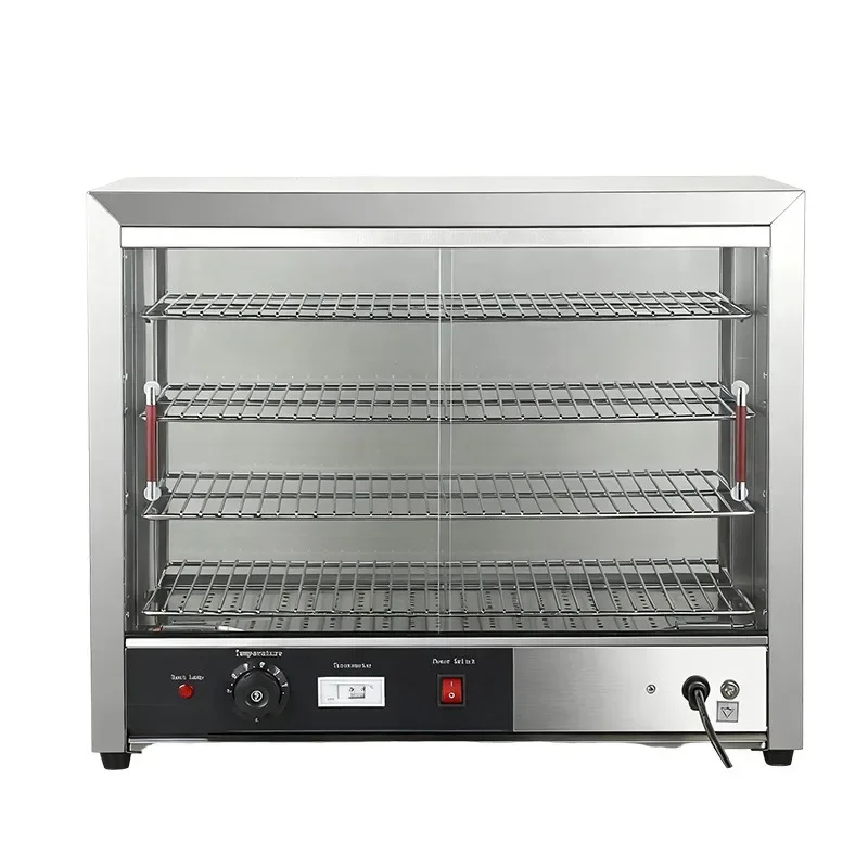 Food Insulation Display Cabinet Commercial Crispy Cabinet Insulation Cabinet Cooked Food Hamburger Egg Tart Display
