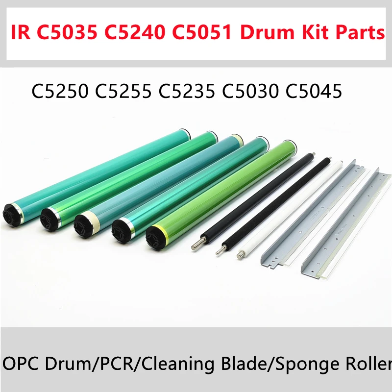 Drum Unit Maintenance Parts For Canon IR ADVANCE C5030 C5035 C5045 C5051 C5250 C5255  C5235 C5240 OPC Drum Cleaning Blade PCR