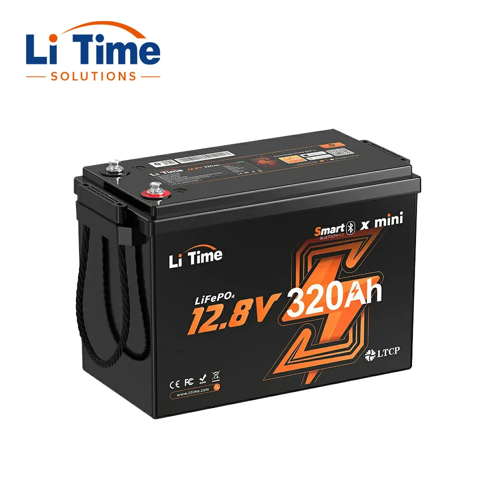 

12.8V 320Ah Lithium Battery 4000 Cycles 100% DOD 4096Wh High Energy IP65 Waterproof Lithium Ion Batteries