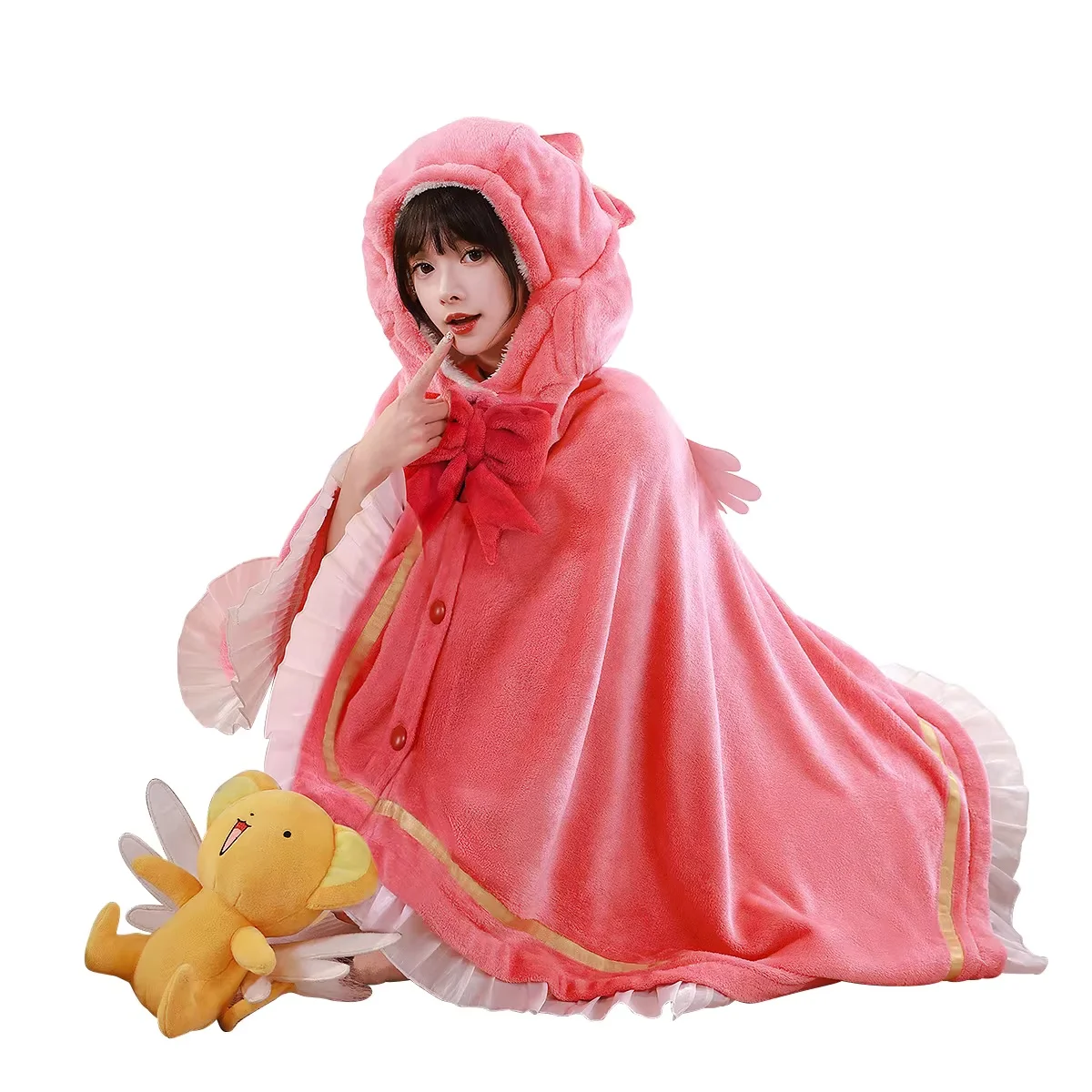 IN STOCK Kinomoto Sakura Air Conditioning Blanket Cosplay Props Anime Card Captor Sakura DUDU-SR Cute Blanket