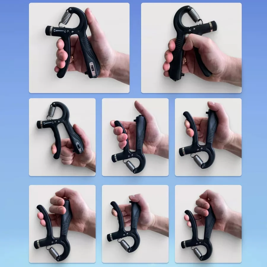 5-60 كجم قابل للتعديل قبضة اليد المدرب قبضة اليد المقوي مع عداد المعصم الساعد وتمارين اليد لبناء العضلات