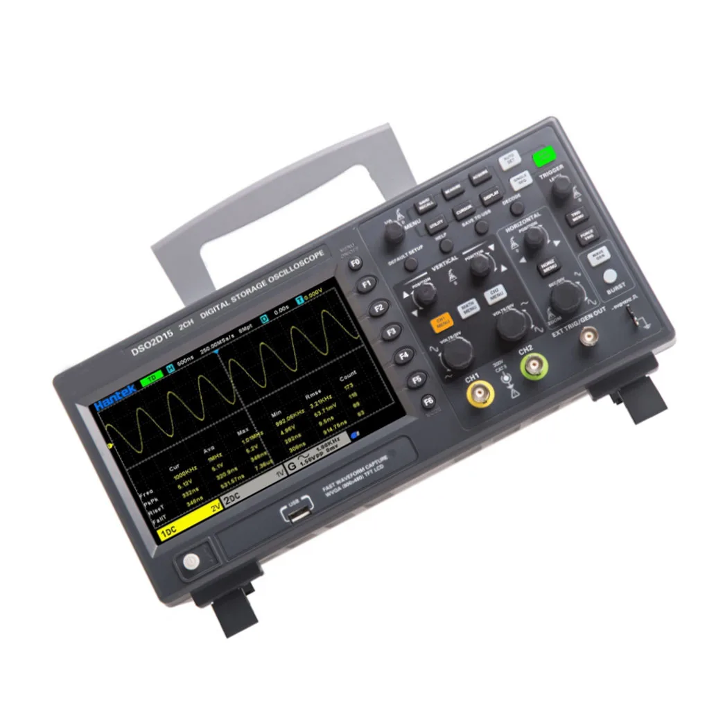 Digital Storage Oscilloscope DSO2C10 240V Signal Generation Oscilloscopes Statistics Function Industry Testing Storing 321511cm