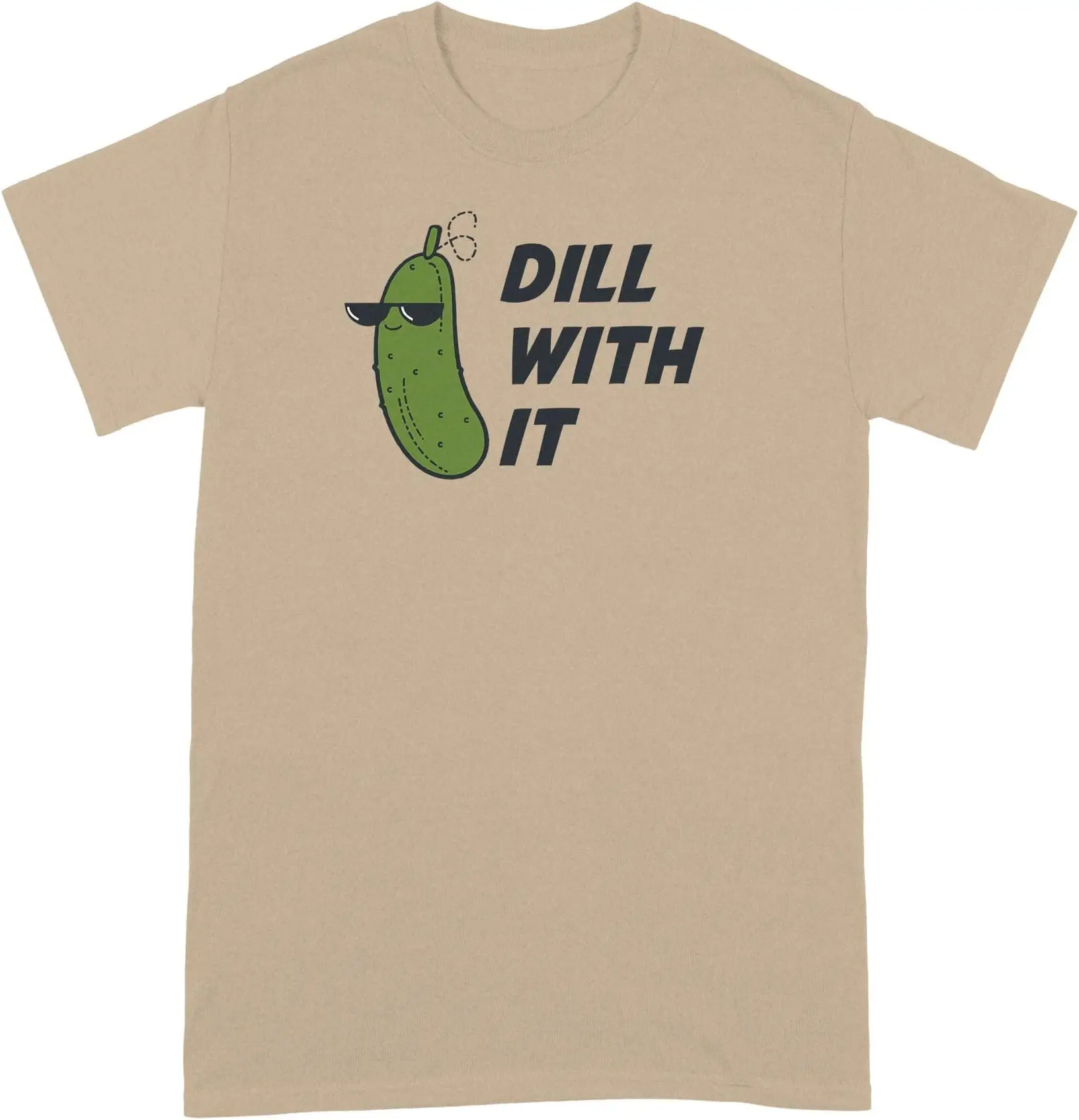 Dill with It Shirt Funny Pickle Tees High Quality 100%Cotton Short Sleeve