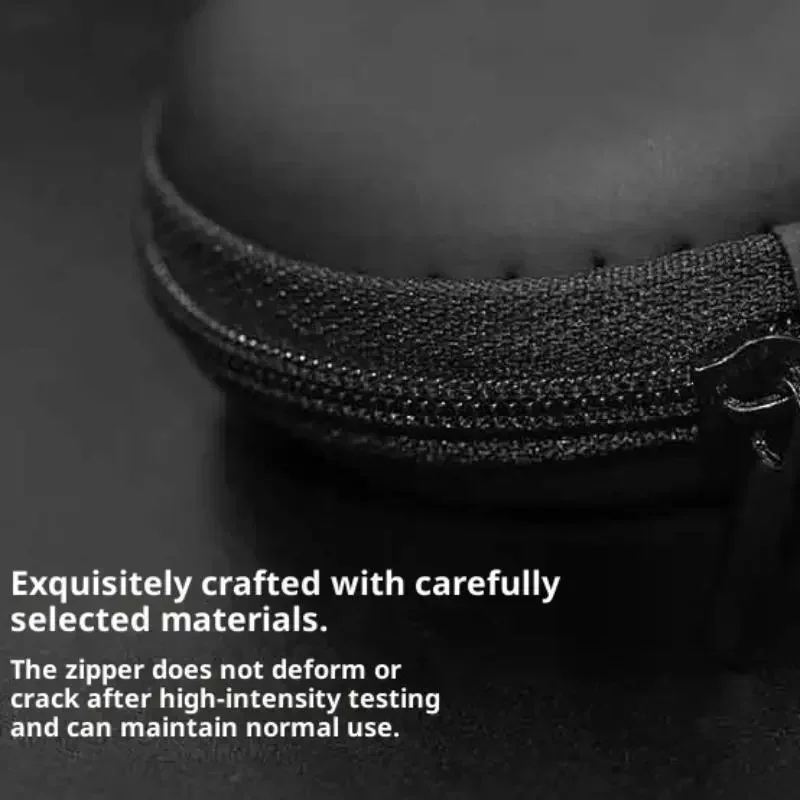 1Pc/2Pcs Earphones Oval Storage Bag Wired Headphones PU Zipper Storage Box Portable Hold Case Container For BA10 AS10 ES4