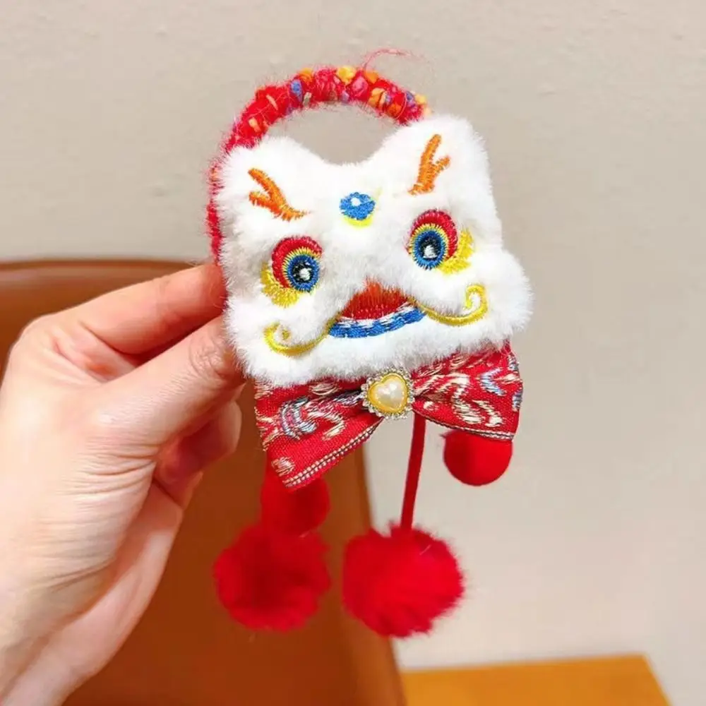 

Tassel New Year Hair Rope Ponytail Holder Hair Ring Lion Awakening Headwear Hair Accessories Korean Style