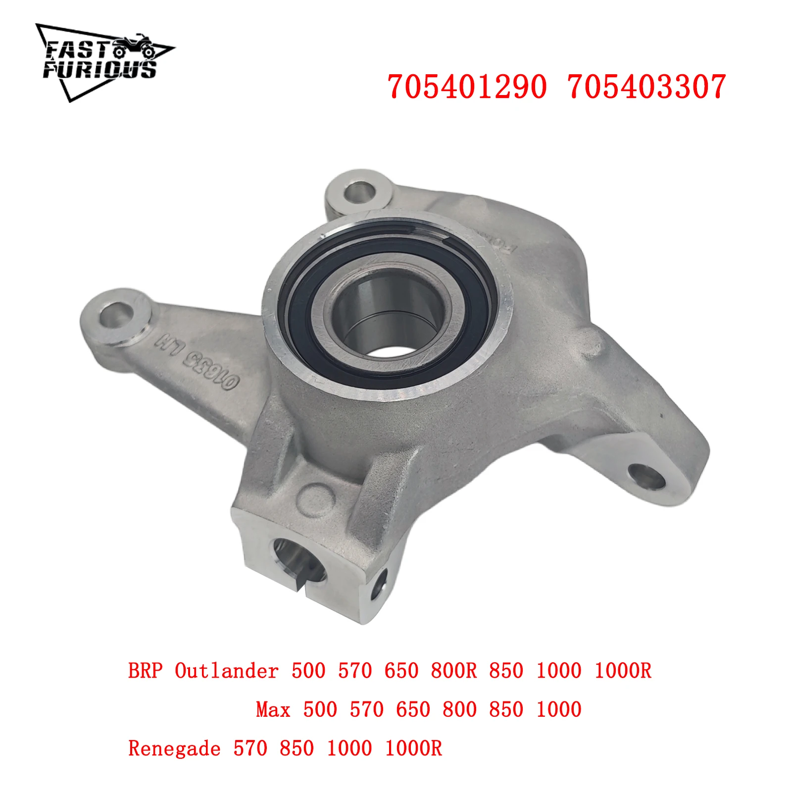 

Front Left Steering Knuckle 705401290 705403307 For BRP Can* Am Outlander 500 570 800 850 1000 Renegade 570 850 1000 1000R