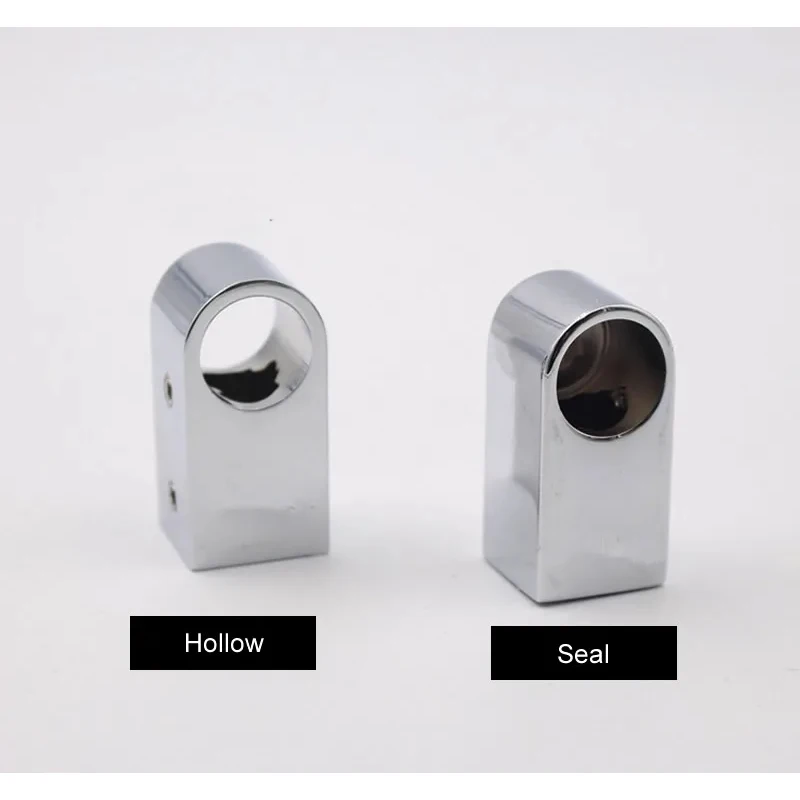 Beautiful Chrome Plated Tube Flange Zinc Alloy For Clothes Rail Hanging Pole Seat For 16mm Or 19mm Tube