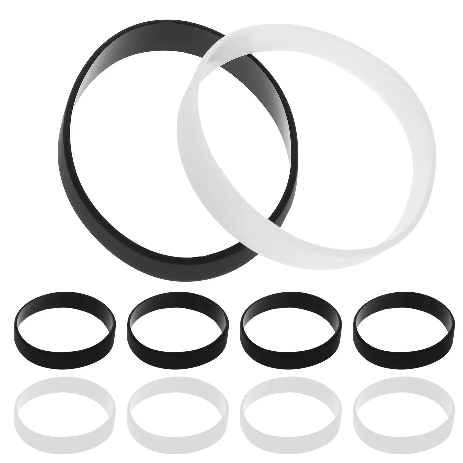 24Pcs Silicone Wristbands Colorful Soft Stretch Bracelets Breathable Unisex Skin-Friendly Bands for Outdoor Sports Daily Wear