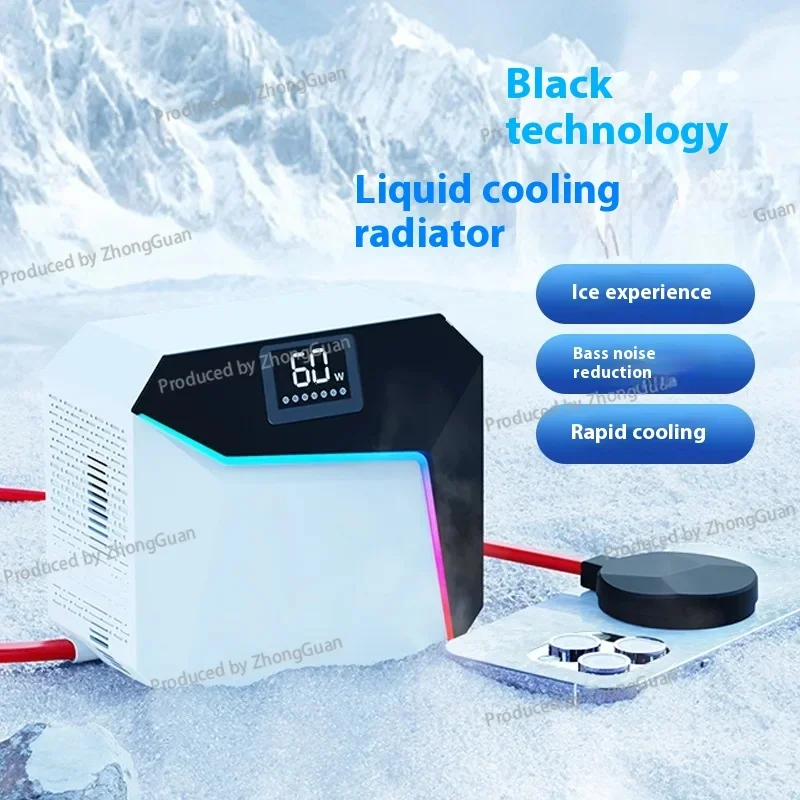 New Z37B Liquid Cooled Radiator 60W Semiconductor Cooling Artifact Magnetic Back Clip Mobile Phone Tablet Game LIVE