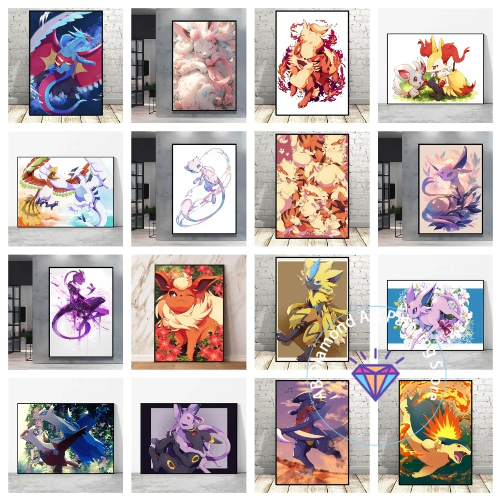 

Pokemon Latios Square Round AB Diamond Painting Kit 5D DIY Cross Stitch Handmade Art Gift Crafts Home Decor Children Gift