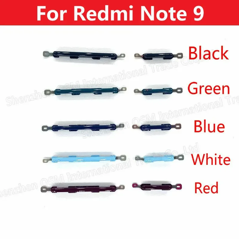 

New Side Key Power On Off and Volume Buttons Keys Replacement Parts For Xiaomi Redmi Note 9