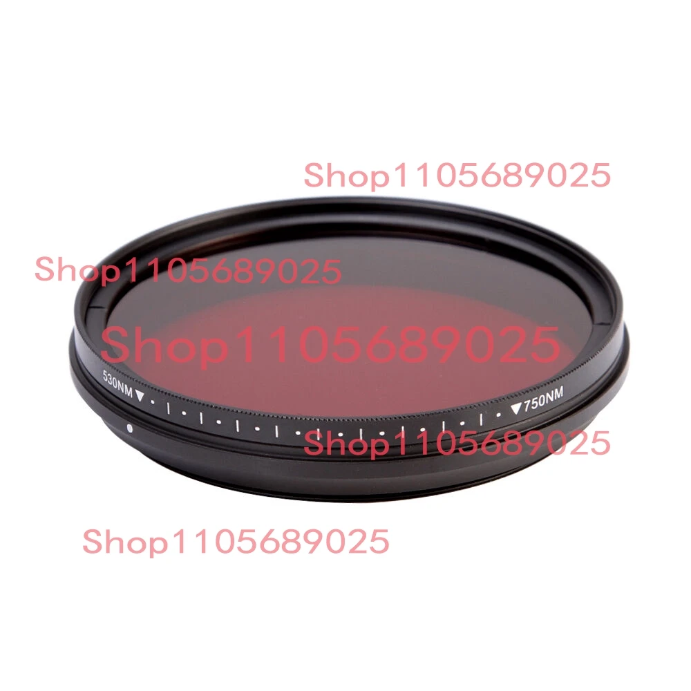 49 to 82mm Adjustable Infrared IR Filter Pass Infra-Red 530nm to 590nm 680nm 720nm 750nm lens Filter for camera lens