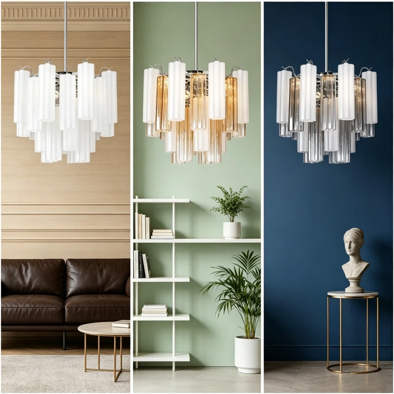 Murano Glass Ceiling Chandelier For Dining Living Room Bedroom Round Murano Glass Crystal Hanging Chandeliers Pendant Lights