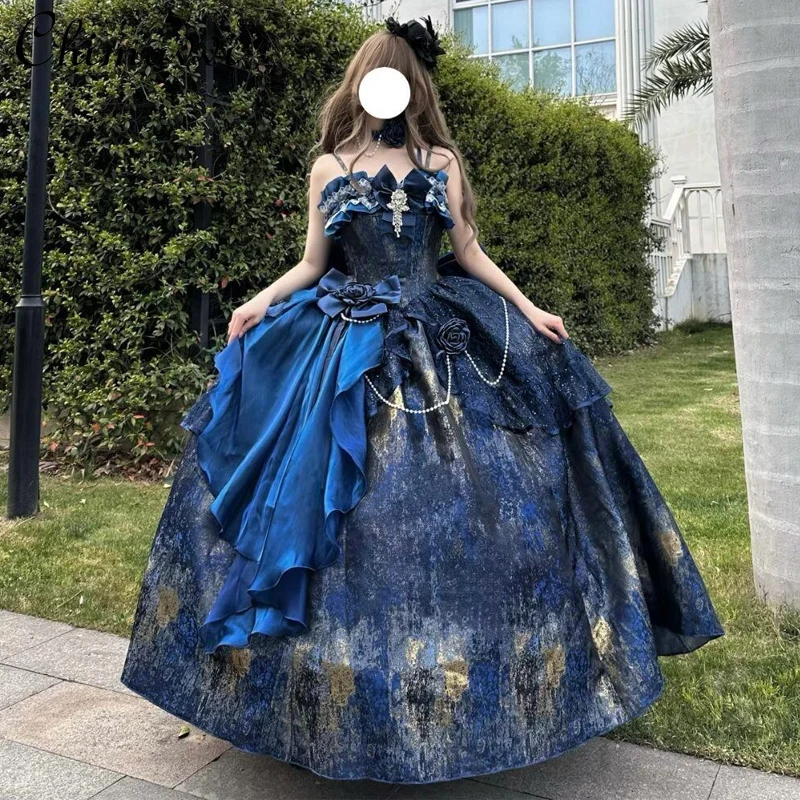 

Lolita Evening Dress Female High-end Birthday Bar Mitzvah Princess Dress Fairy Sweet Girl Women Elegant Party Maxi Dresses