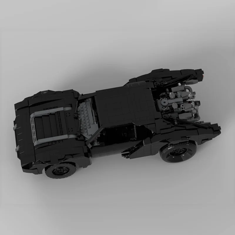 1285 قطعة MOC UCS Batmobile 2022 روبرت باتينسون مات ريفز Batmanes خارقة مركبة لتقوم بها بنفسك نموذج اللبنات هدية عيد ميلاد #3