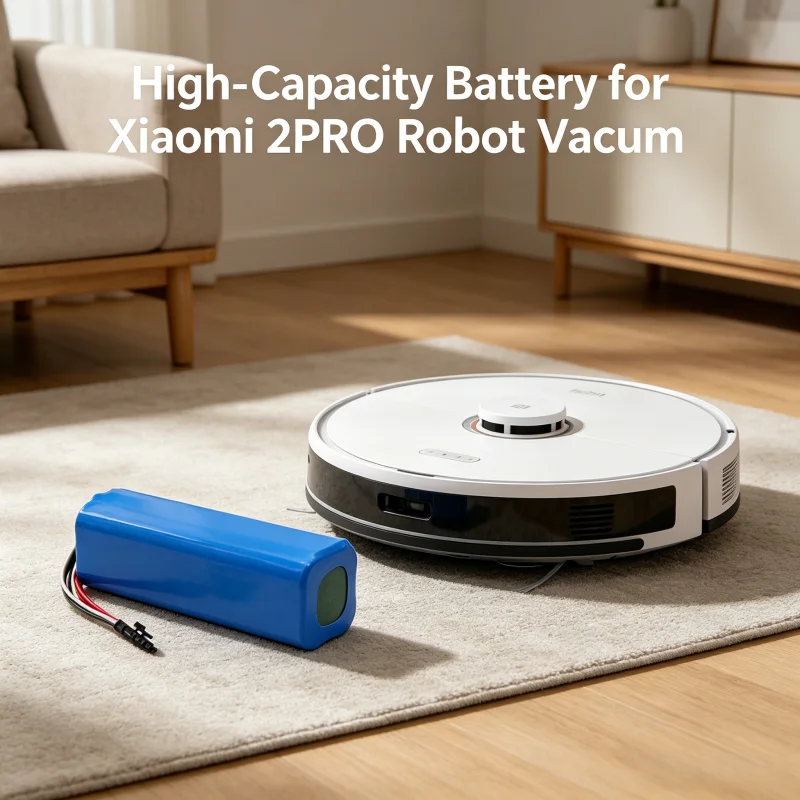 6500mAh D099-4S2P Li-ion Battery Pack 14.4V Replacement for Xiaomi Robot Vacuum Mop 2 Pro MJSTS1 C101 MJSTP 74.88Wh Long Runtime