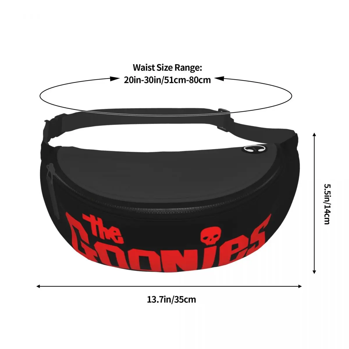 Custom Cool Vintage Movie The Goonies Fanny Pack Men Women Crossbody Waist Bag for Traveling Phone Money Pouch