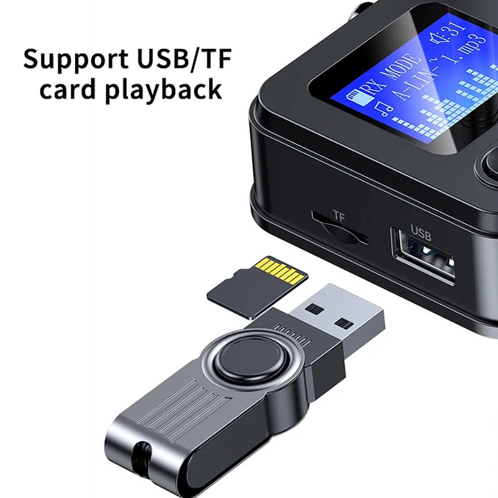 Bluetooth 5.4 Audio Transmitter Receiver 3.5mm AUX RCA Optical Coaxial Stereo Wireless Adapter Converter For Speaker TV PC Car - Image 4