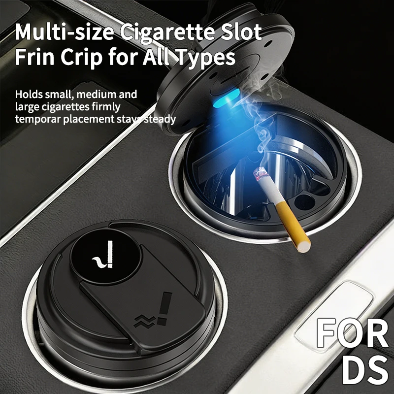 Ashtray Coffee Cup Style with Blue LED Light For DS DS3 DS5 DS6‌ DS7 ‌DS9‌ E-Tense DS5LS‌ ‌DS4S ‌‌WILD Interior Accessories
