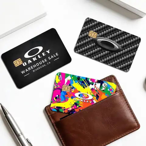 O-Oakleys logo Anime Cartoon Sticker Film Skin for Credit Card Debit Bank Bus Card