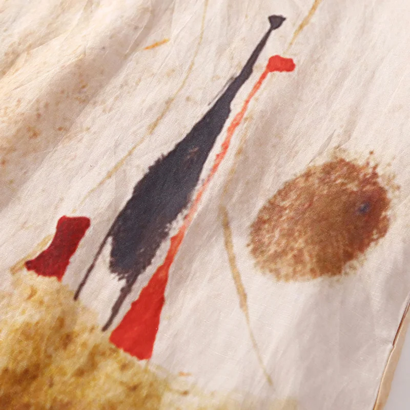 Vestido de manga corta con estampado Tie Dye para mujer, prenda holgada con cuello tipo Polo, Estilo Vintage, moda coreana, hasta la rodilla, 2024