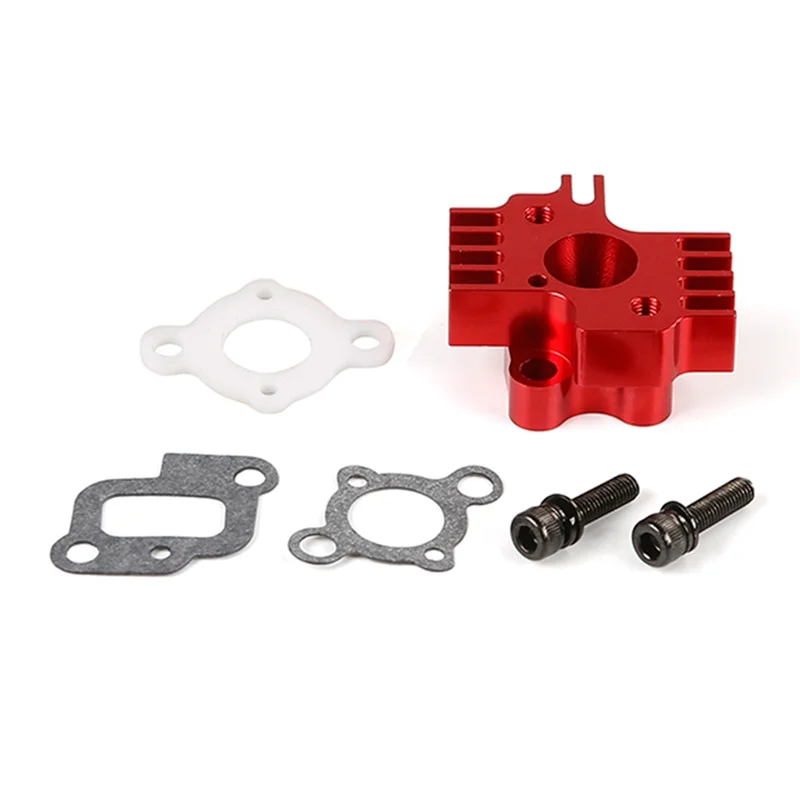 Tubo di aspirazione per 23Cc 26Cc 29Cc 30,5Cc per 1/5 HPI ROVAN KM Baja Losi 5T FG GoPed RedCat Rc Parti di automobili, Rosso