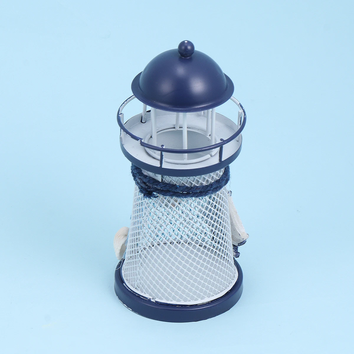 

Iron Art Lighthouse Candlestick Vintage Tealight Holder Creative Home Decor Party Gift Mediterraneancandlestick