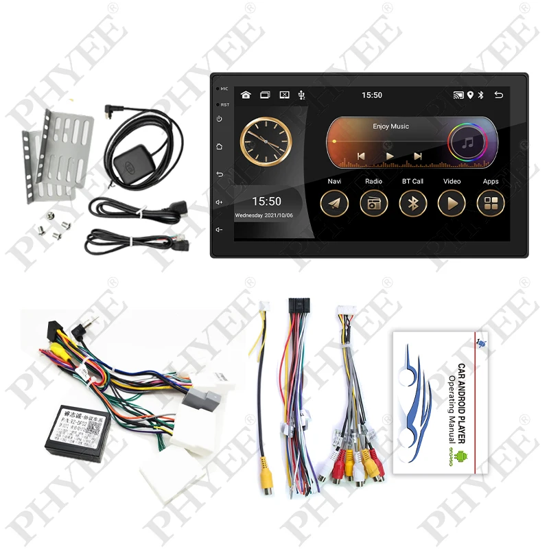 2 DIN auto rádio Android moci autobus dekodér WIFI Carplay android-auto Bluetooth RDS GPS pro nissan qashqai tiida sentra xtrail teana