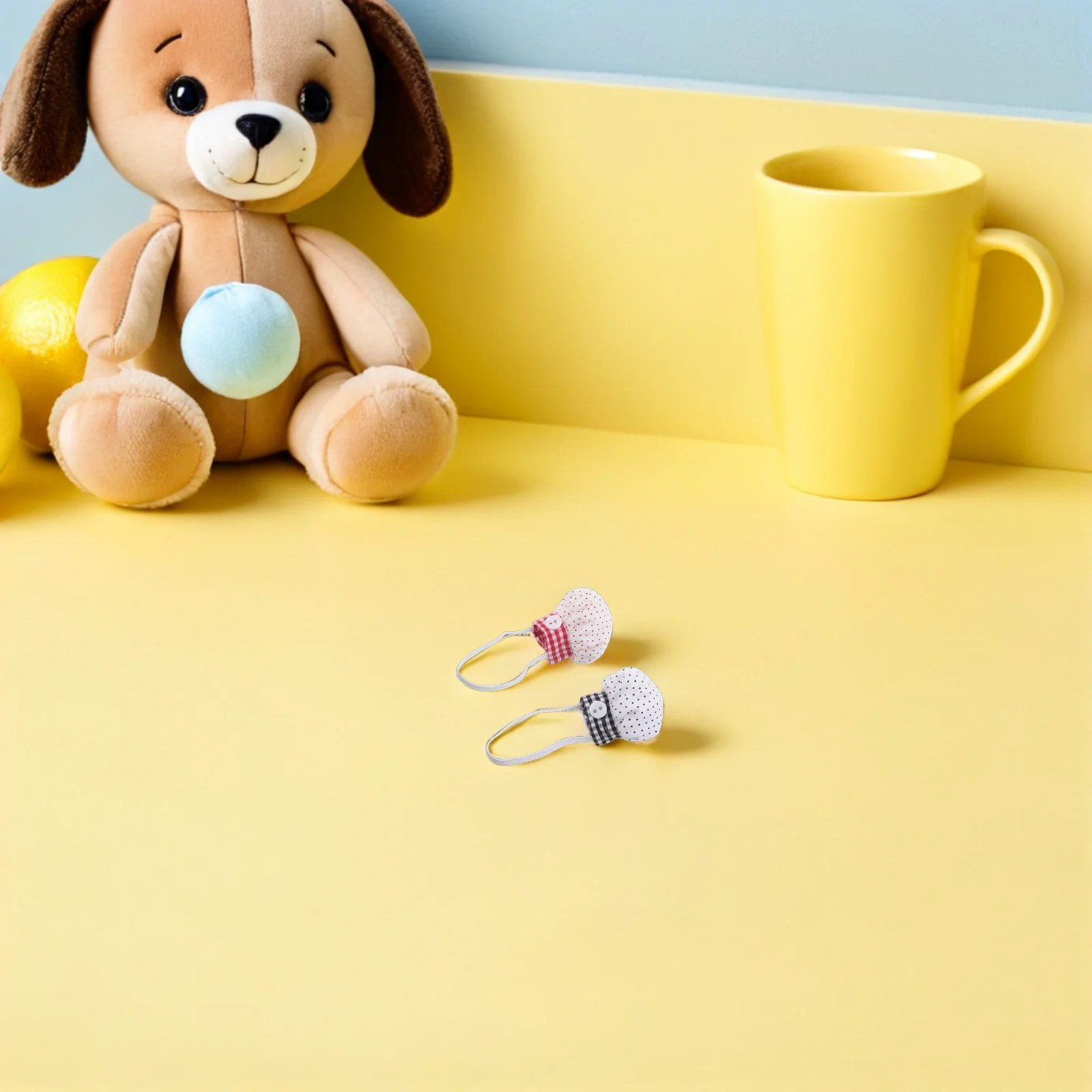 2 قطعة قبعة ل 10-15 سنتيمتر الحيوانات المحشوة الطبخ زي Diy بها بنفسك الحرفية ملحق التظاهر اللعب المطبخ دور اللعب ملابس الحيوانات الأليفة #6