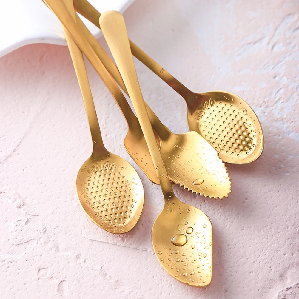 

6 шт. ложки из нержавеющей стали 304 полированные фрукты десерт кофе грейпфрут кухонные столовые приборы ложка для грейпфрута