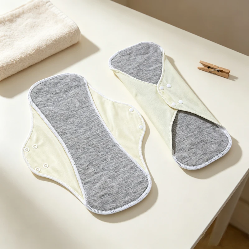 Reusable Cotton Incontinence Pads For Elderly Washable Cloth Sanitary Pads Graphene Underwear Liners For Women