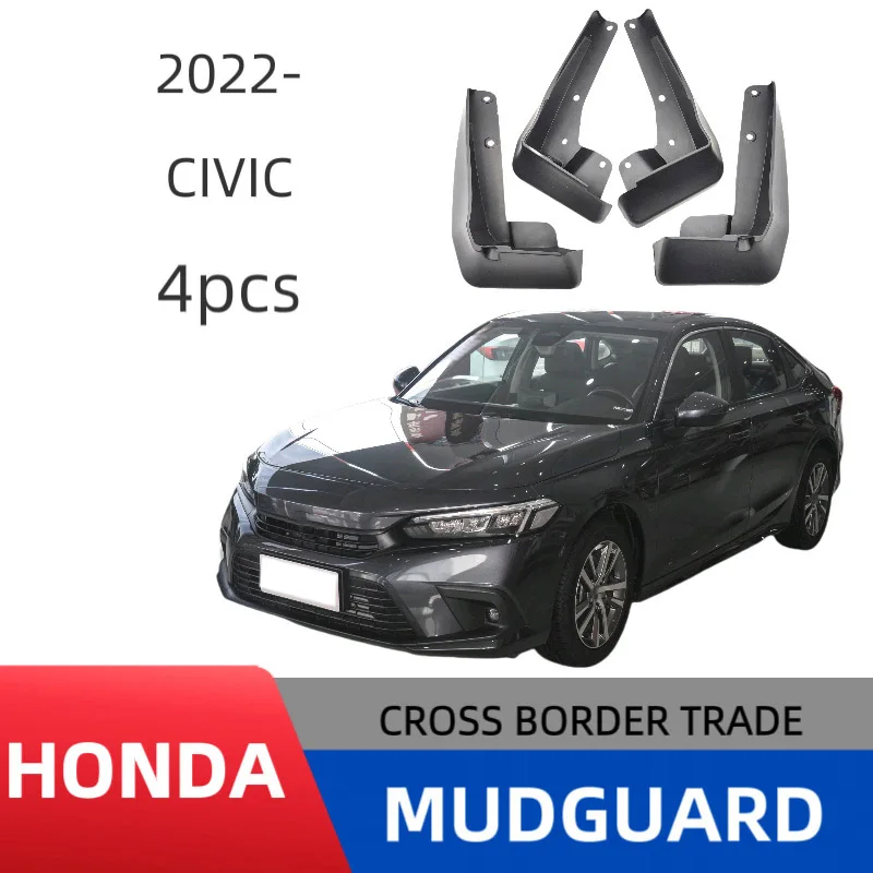 

Mudguards For 2022 Honda Civic Mud Flaps Mudflap Front Rear Fender Anti-splash Mudguards Guard Splash Car Accessories