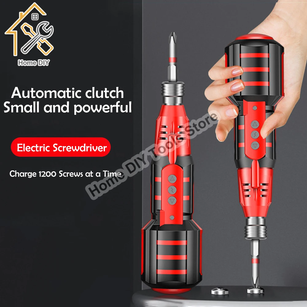 200r/min Usb Rechargeable 1500aMh Electric Screwdriver Household Small Wireless Handheld Cordless Screwdriver Repair Tool