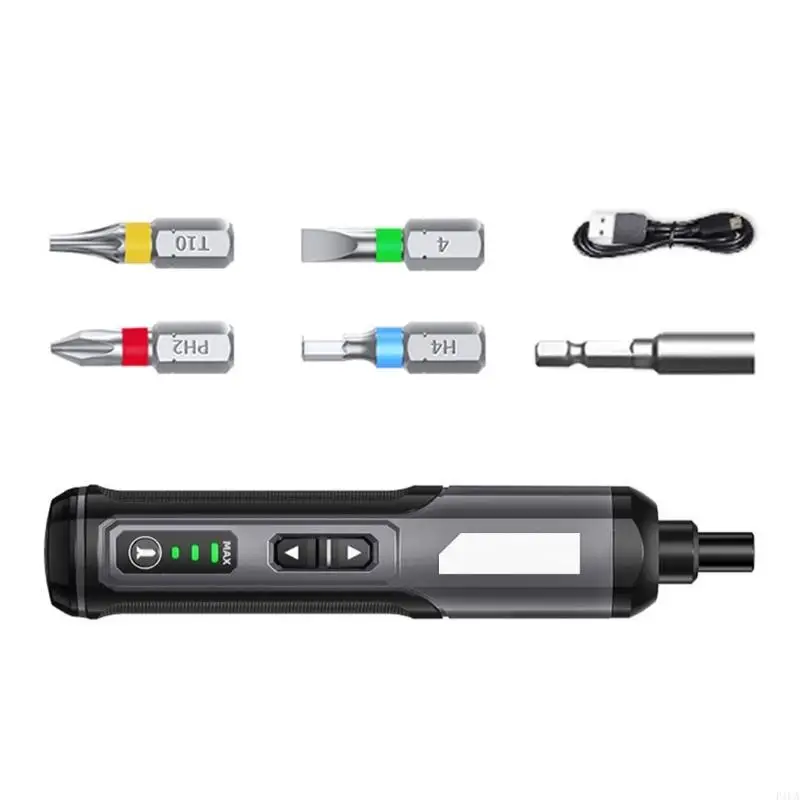 Tournevis électrique rechargeable F1CA avec lumière LED multi-bits type C