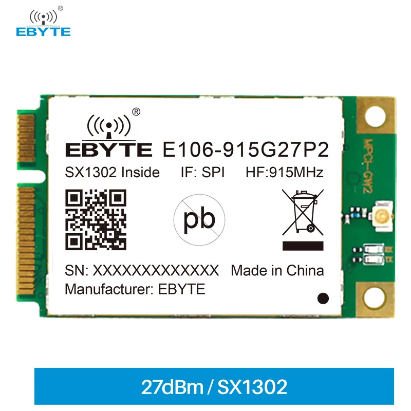 E106-915G27P2  SX1302 LoRa Gateway Module High Speed LoRa Spread Spectrum Module