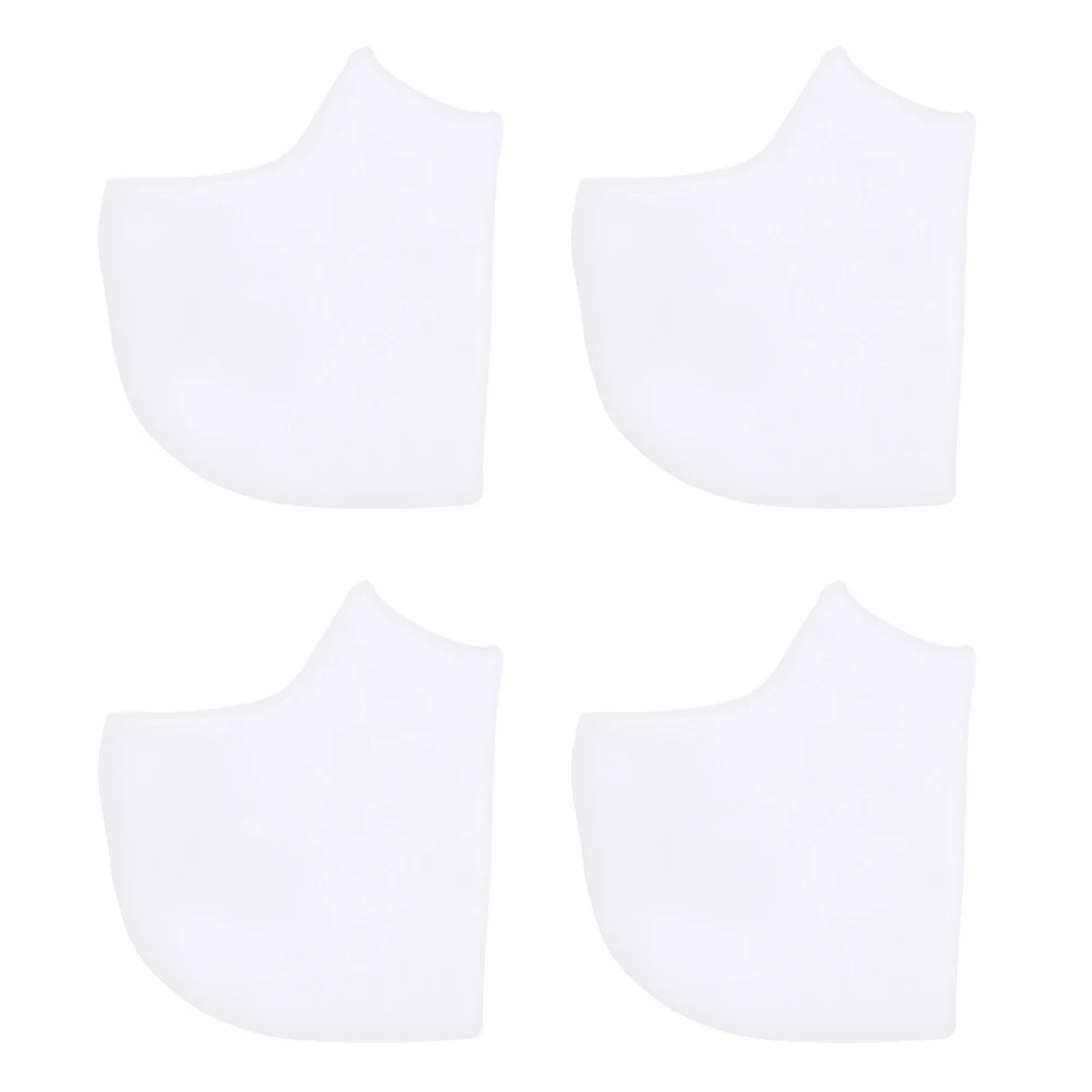 

4pcs Silicone Heel Protectors Thickened SEBS Skin Friendly Breathable Sweat Absorption Anti Shock Foot Cushions Covers