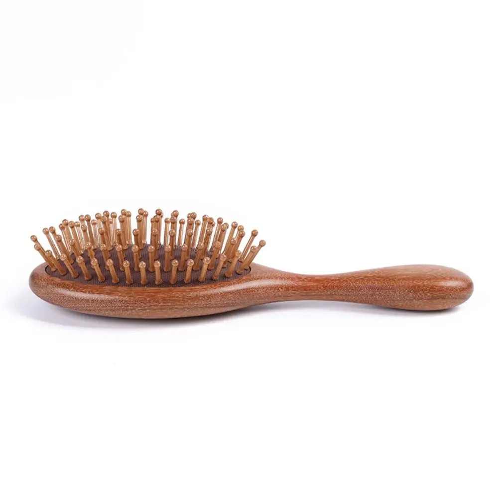 Golden Silk Sandalwood Air Bag Comb Scalp Massage Blood Circulation Smoothly Air Cushion Comb Gua Sha Natural Green Sandalwood