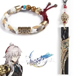 Game Honkai: Star Rail Bracelet Jing Yuan Cosplay Unisex Choker Rope Adjustable Bracelets Jewelry Accessories
