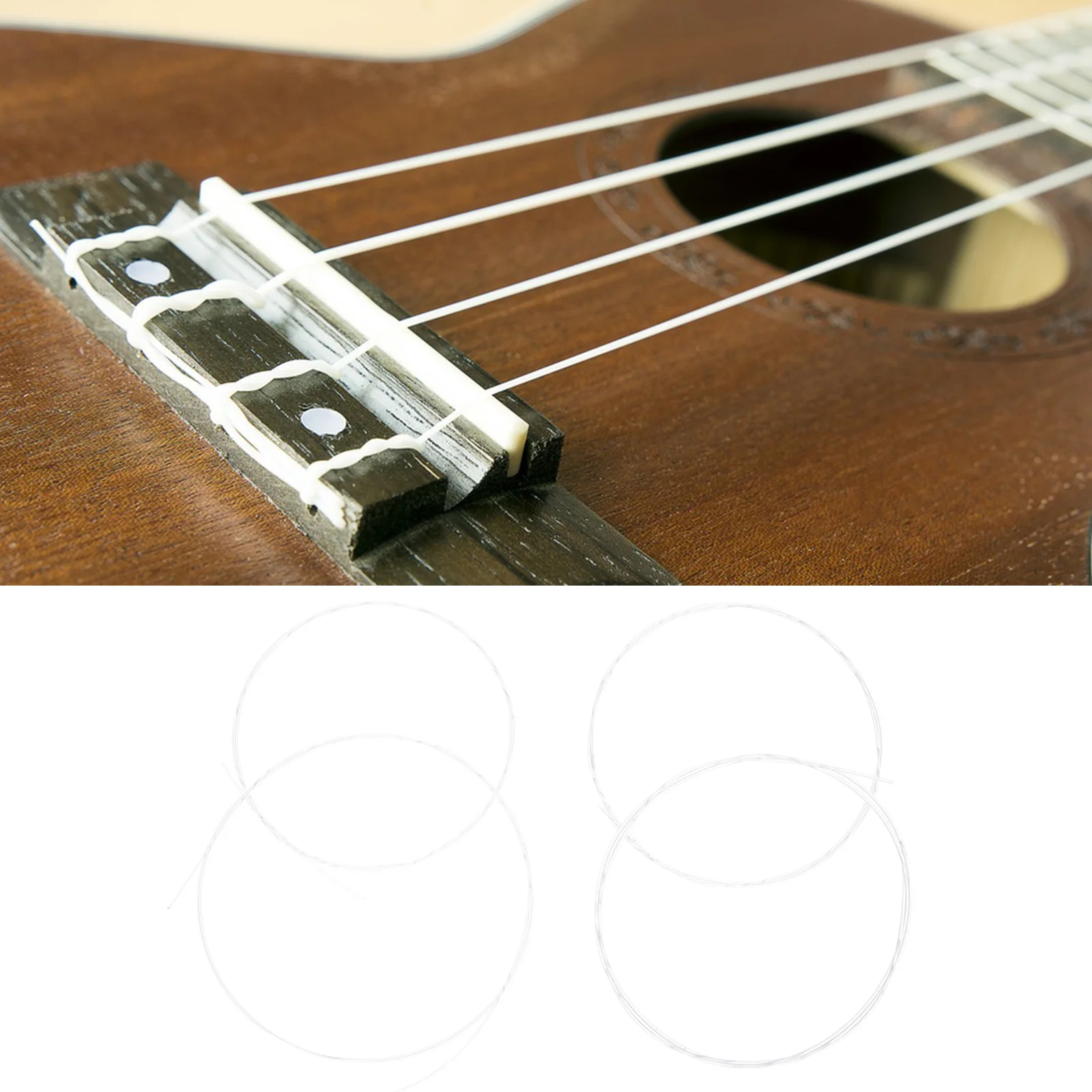 

1 Set Ukulele Strings Nylon String Replacement Pack For Acoustic Guitar Classical Instrument Durable Music String Accessory