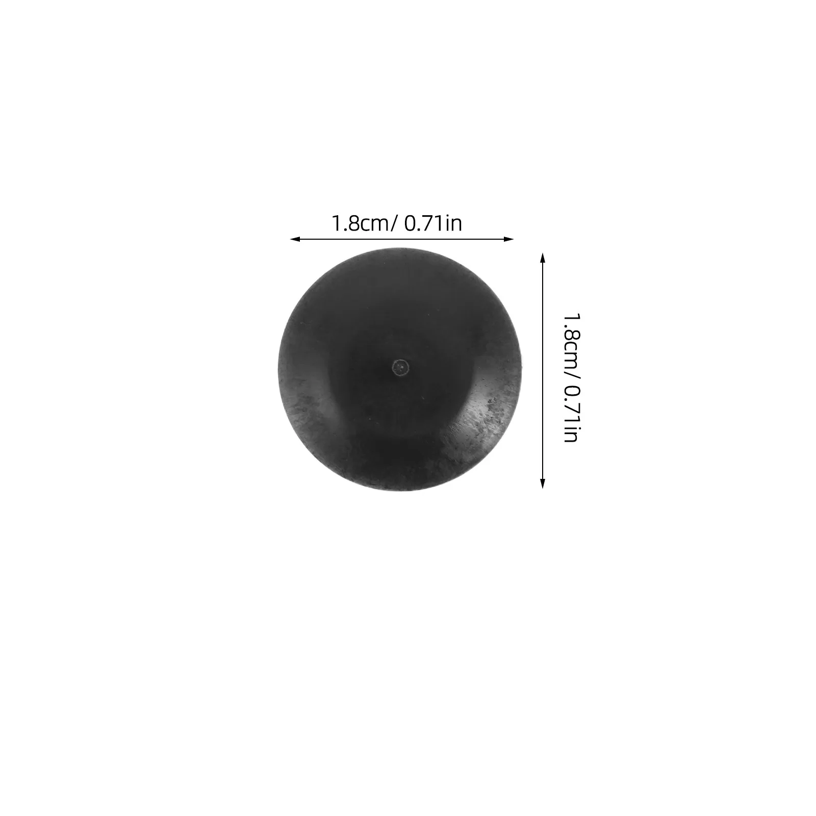 100Pcs Car Door Plastic Sealing Hole Plugs 0.7 Inch Black Automotive Body Caps Shock Absorber Round Stoppers Vehicle Protection