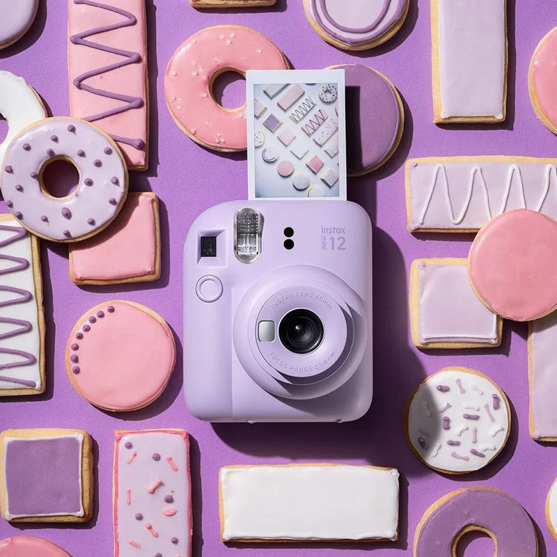 2024 nowy Fujifilm Instax Mini 12 aparat natychmiastowy kwiat różowy/pastelowy niebieski/miętowa zieleń/glina biały/liliowy fioletowy 5 kolorów