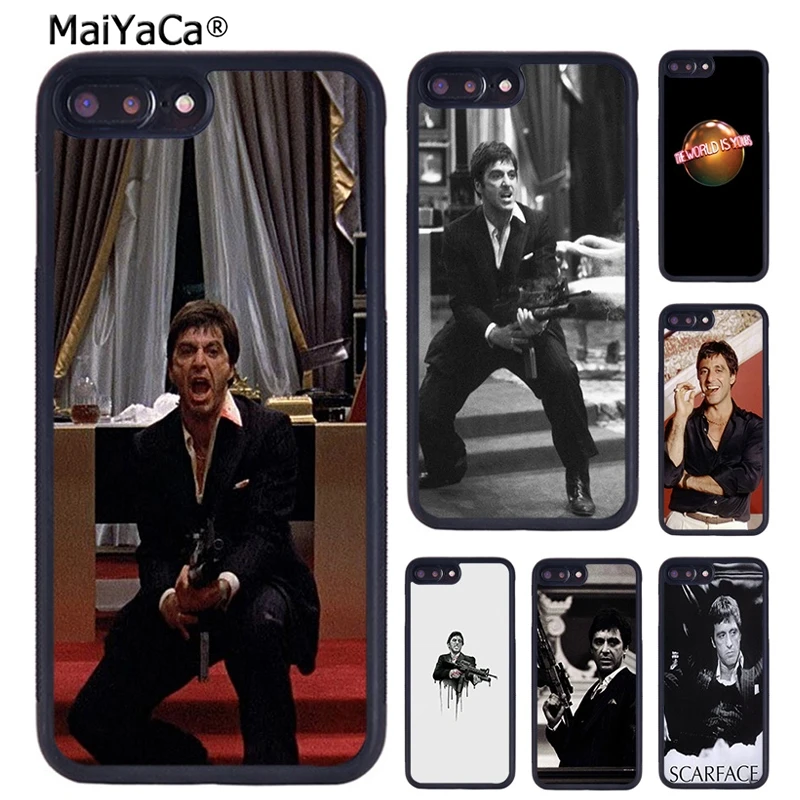 MaiYaCa Tony Montana Scarfaces Al Pacino Phone Case For iPhone 16 15 14 XR XS 11 12 13 Pro MAX Plus coque Cover Shell